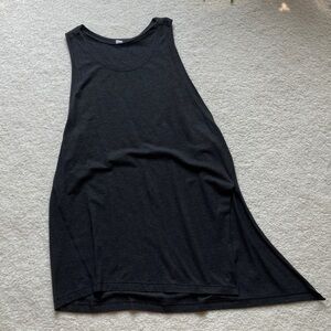 Lululemon dark grey Sleeveless, long Tank Top
